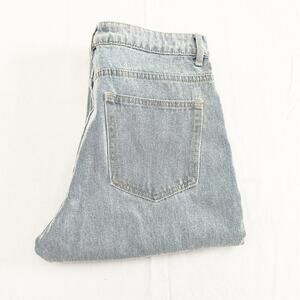 Adika Light Wash Tatto Ripped Graphic Denim Jean Zip Fly Straight Leg Size M NWT